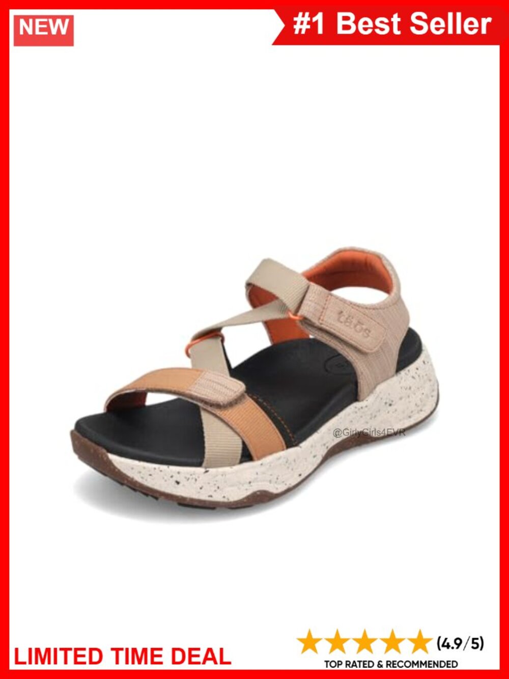 Leather Textile Platform Slide Sandal Arch Metatarsal Support Outdoor